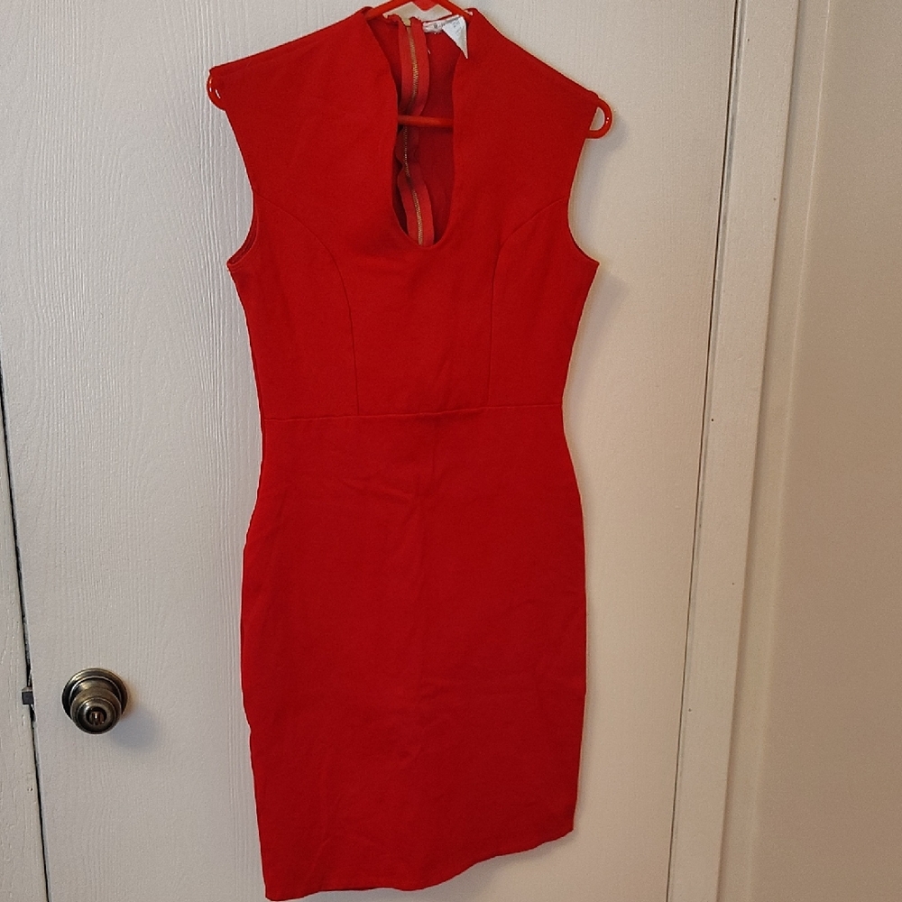 Rolla Coster Vibrant Red Midi Dress Size Large
